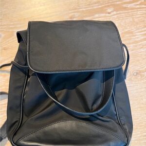 Cole Haan Black Nylon ZERØGRAND Tote with Yellow Accent